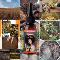 Aceite de crecimiento de hierbas naturales Chebe en polvo para prevenir y retardar la pérdida de cabello y detener el cabello africano dañado nutre el cabello