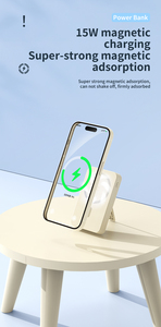 พาวเวอร์แบงค์ไร้สายแม่เหล็กแบบพกพา OEM ใหม่ พร้อมสายชาร์จ 10000mAh PD 22.5W ชาร์จเร็ว สำหรับ <span class=keywords><strong>iPhone</strong></span> 17 Pro Max - Product Image 5
