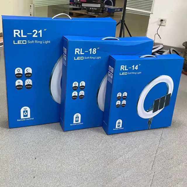 RL-18 RL-21 RL-14 Inch 18 Inch Ring Fill Light Ringlight with 2.1m Tripod Stand Remote Control