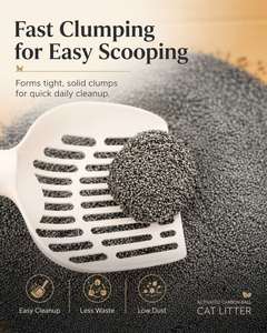 ทรายแมวแบบถ่านกัมมันต์มีฝุ่นต่ำแบบปรับแต่งได้ - Product Image 2