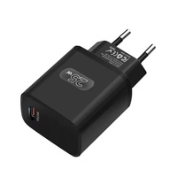 Chargeur super rapide USB Type-C 25W avec prise EU/US pour téléphone portable Samsung/Xiaomi, chargeur rapide 25W USB C PD, adaptateur de voyage