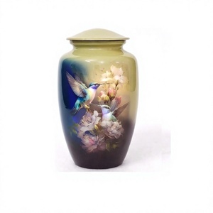 Par de urnas de cremación de colibríes para cenizas humanas-Urna para adultos para entierro funerario y urna para el hogar para mujeres y hombres con bolsa gratis - Product Image 1