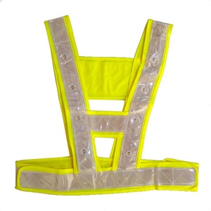 سترة أمان LED عالية الوضوح بالجملة، فئة ANSI 1، مقاومة للماء وعاكسة للضوء، للطوارئ مع شعار مخصص - Product Image 3