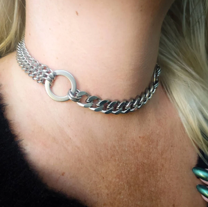 Wholesale Customization Silver Chunky Chain <strong>Choker</strong> Necklace,Stainless Steel <strong>O</strong> <strong>Ring</strong> <strong>Choker</strong> Women'S <strong>Choker</strong> - Product Image 5
