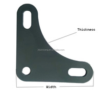Plaque d'angle grise pour l'assemblage de rayonnages à angles rainurés