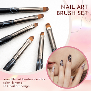 Lot de 6 stylos à double embout pour nail art, pinceaux à gel ronds pour salon de manucure et peinture - Product Image 4