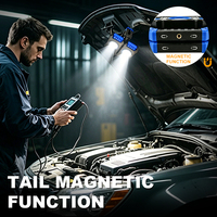 Tragbare Wiederaufladbare COB-Arbeitsleuchte 2500LM Dual COB 360° °   Drehbare Magnetische Stativhalterung IP44 Werkstatt- und Garagenleuchte