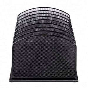 Office Classroom Desktop Organization 8 Section Vertical <b>File</b> Folder Holder Mail Sorter Stand up Metal Rack Desk <b>File</b> <b>Organizer</b> - Product Image 3