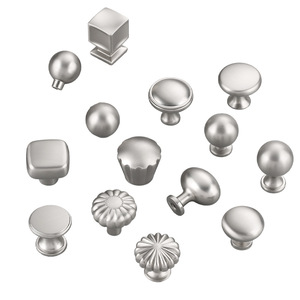 LCCDIS Cabinet Handle Zinc Alloy Matte Nickel Minimalist Round Knob For Wardrobe Furniture - Product Image 3