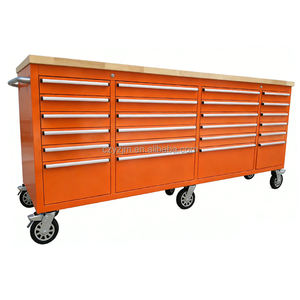 Мобильный верстак для гаража с выдвижными ящиками, прочный металлический инструментальный шкаф, рабочий стол для мастерской - Product Image 3