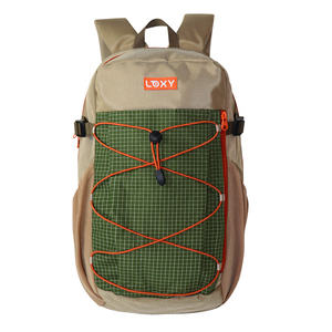 SENDA LX24-044B Unisex Gray Lightweight Nylon Internal Frame Normcore/Minimalist <b>Characters</b> Pattern Durable Portable <b>Backpack</b> - Product Image 1