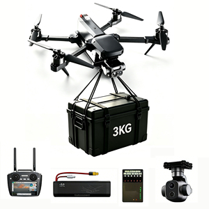 Dron FPV Freestyle de 10 pulgadas para exteriores, kit completo RTF con control remoto, carga útil de 3 kg, alcance de 15 km, cámara FPV 4K, dron de carreras de fibra de carbono FPV - Product Image 1