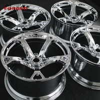 Jantes en alliage d'aluminium forgé chromées à cinq branches personnalisées 18 5x120/114.3/100mm 40mm/30mm/20mm/25mm ET Garantie à vie pour 350Z