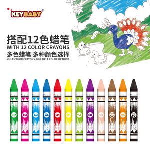 KEYBABY Meistverkaufte Lernspielzeuge zum Malen Tier-Einhorn-Meer-Weltraum-Thema Zahlen-Malbücher Buntstifte-Set für Kinder - Product Image 5