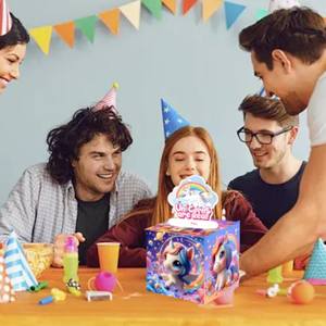 Scatola Regalo per Soldi in Contanti per Compleanno di Amici e Famiglia, Decorazione per Feste con Sorpresa a Estrazione - Product Image 3