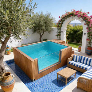 Sofá para piscina, piscina elevada de fibra de vidrio, rejilla para piscina, carcasa de piscina de fibra de vidrio, piscina con forma de sofá, piscina profunda - Product Image 4