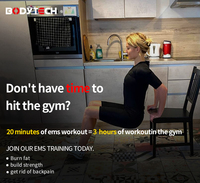 Combinaison EMS Bodytech pour entraînement personnel à domicile, corps entier, application Bluetooth sans fil, 20 minutes