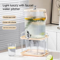 Seau à grande capacité pour la maison, le thé aux fruits et la limonade Pichet à eau pour pique-nique Bouteille d'eau froide de luxe Bouilloire avec robinet