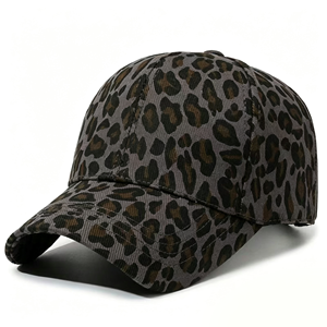 Gorra de Béisbol Vintage con Estampado de Leopardo, Visera Curva, Transpirable, Unisex, para las Cuatro Estaciones, Gorra de Papá al por Mayor - Product Image 3