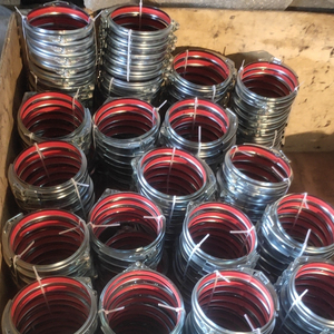 Collier de serrage galvanisé à dégagement rapide de 160 <span class=keywords><strong>mm</strong></span> pour système de filtration d'<span class=keywords><strong>air</strong></span> industriel – Vente chaude - Product Image 2