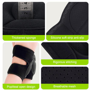 Pelindung lutut tempurung kura-kura, pelindung lutut tebal olahraga anti-tabrakan bantalan lutut voli pemujaan Buddha untuk musim semi - Product Image 2