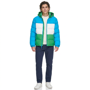 Chaquetas de burbujas personalizadas para hombre al por mayor, chaquetas cortas acolchadas con cremallera para otoño, chaqueta de burbujas para hombre, chaqueta de invierno para hombre - Product Image 1
