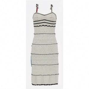 <span class=keywords><strong>Robe</strong></span> <span class=keywords><strong>longue</strong></span> en tricot de Style décontracté pour femmes saison d'<span class=keywords><strong>été</strong></span> Patchwork maille creuse fines bretelles femmes <span class=keywords><strong>robe</strong></span> pull - Product Image 1