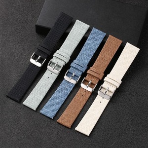 Correa de <span class=keywords><strong>reloj</strong></span> inteligente de lona de nailon y tela vaquera transpirable para <span class=keywords><strong>hombre</strong></span>, 18mm, 20mm, 22mm, 24mm, resistente al agua, suave, con hebilla, correa de <span class=keywords><strong>reloj</strong></span> para <span class=keywords><strong>Samsung</strong></span> - Product Image 2