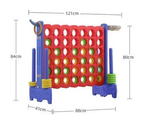Moetry Outdoor Indoor Giant Connect Four Game Jouets éducatifs en plastique <span class=keywords><strong>Jeu</strong></span> de société pour parc d'attractions préscolaire - Product Image 6