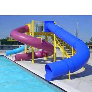 <span class=keywords><strong>Toboggan</strong></span> aquatique en tube spiralé en fibre de verre Mutong 2026 à vendre, usage commercial, parc aquatique, aire de jeux, certifié EN1176 1 - Product Image 1