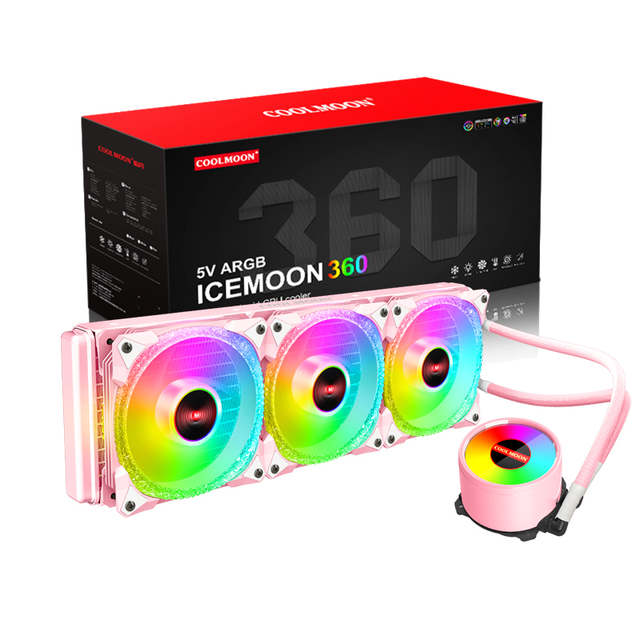 Best Price COOLMOON Gaming PC Liquid Cooler Support OEM Computer CPU Cooler High Performance RGB CPU Cooler