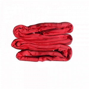 Sangle ronde sans fin de couleur rouge 5000 kg, vente en gros, sécurité d'usine, sangle de levage souple <span class=keywords><strong>5t</strong></span> - Product Image 5