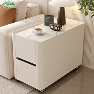 Table d'appoint mobile moderne Wayon, armoire <span class=keywords><strong>de</strong></span> rangement étroite, <span class=keywords><strong>plateau</strong></span> d'appoint pour canapé, meuble <span class=keywords><strong>de</strong></span> salon - Product Image 3