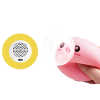 Haut-parleur sans fil compact 5W TWS Bluetooth anti-stress en silicone mignon, idéal pour la maison, l'extérieur, les fêtes et comme cadeau