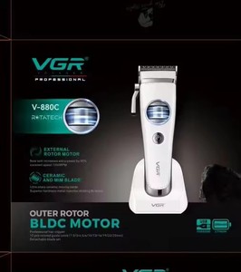 Nuovo Kit <span class=keywords><strong>Tagliacapelli</strong></span> <span class=keywords><strong>Professionale</strong></span> VGR V-880 con Motore Rotante Visibile Senza Spazzole, 7200 RPM, 10W, Potente Trimmer per Barbieri - Product Image 3