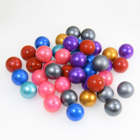 Offre Spéciale 15mm Rond Métallique Silicone Perles En Vrac Diy Collier Bracelet Porte-clés Faire Coloré Métallique Silicone Perle Lâche