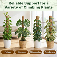 Support de Plantes en Fibre de Coco Naturelle Écologique Extensible pour Monstera et Plantes Grimpantes – Idéal pour la Maison et les Jardins Professionnels – Support de Pot de Fleurs