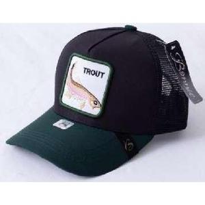 Gorra Trucker con Bordado TROUT, Malla Ajustable, Unisex, para Pesca, Primavera/Verano, Casual, de 6 Paneles - Product Image 1