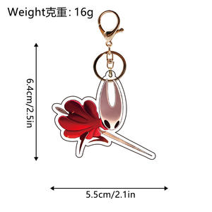 Llavero de juguete acrílico Hollow Knight de gran venta, estilo europeo y americano, modelo individual Y-3, hecho en China - Product Image 4