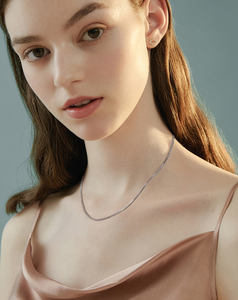 RINNTIN BSC53 Nouveautés Chaîne <span class=keywords><strong>Chopin</strong></span> 925mm pour femmes et filles en argent sterling massif fait à la main 1.2 - Product Image 3