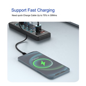 사용자 정의 로고 6 in 1 도킹 USB 12V Otg 전원 스위칭 포트 Usb3.0 4 Por 허브 (전원 공급 장치 어댑터 포함) - Product Image 4