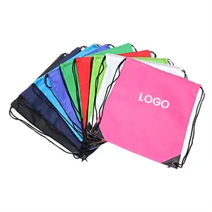 2024 High Quality Waterproof Small Draw String Backpack Gift Bags Mini Drawstring Bag Custom