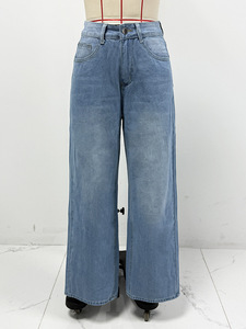 <span class=keywords><strong>Jeans</strong></span> Larghi da <span class=keywords><strong>Donna</strong></span> a Vita Alta, Pantaloni a Zampa, <span class=keywords><strong>Jeans</strong></span> Dritti e Larghi, Pantaloni Casual Primaverili, Pantaloni Lunghi Streetwear, <span class=keywords><strong>Jeans</strong></span> a Gamba Larga - Product Image 2