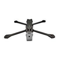 Cadre de drone de course FPV 4 axes personnalisé de 7 pouces quadrirotor en fibre de carbone avec capacités Freestyle en acier inoxydable