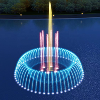 Fuente de Agua Musical con Animación 2D y 3D Personalizada, Diseño Nuevo, para Exteriores, Resistente al Agua, con Luces LED, para Jardín, Piscina, Río