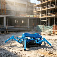 Mini grue araignée avec système de commande hydraulique pour les applications d'installation d'équipements en intérieur