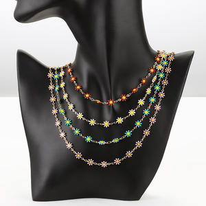 Cổ điển mạ Vàng MEN Daisy Brass chuỗi đối với trang sức DIY làm đầy màu sắc Vòng đeo tay vòng cổ - Product Image 4