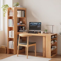 Bureau d'ordinateur portable/table d'étude en bois de chêne massif de style antique/table console sculptée à la main chinoise avec tiroir