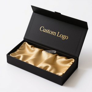 Coffrets cadeaux très vendus en Europe, emballage rigide magnétique personnalisé fait à la main, design personnalisé, boîte à perruque de luxe tissée avec satin - Product Image 3
