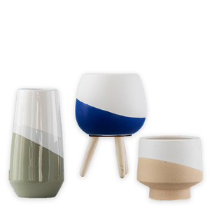 Petits pots en céramique blanc mat avec finition émaillée Intérieur Extérieur Maison Jardin Décor Fleurs Succulentes Plantes Vertes Bonsaï Table - Product Image 5